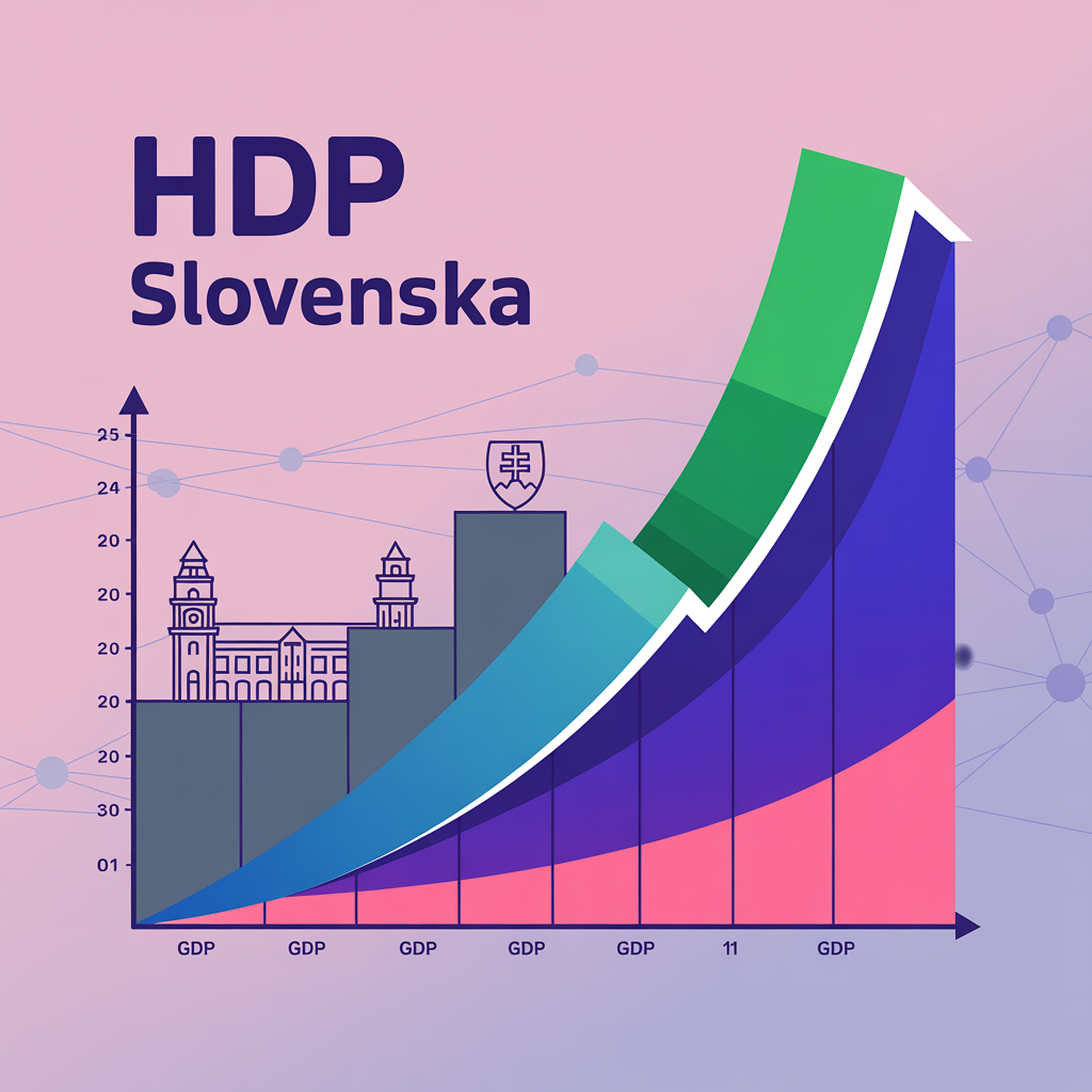 Ilustrácia trendu HDP Slovenska
