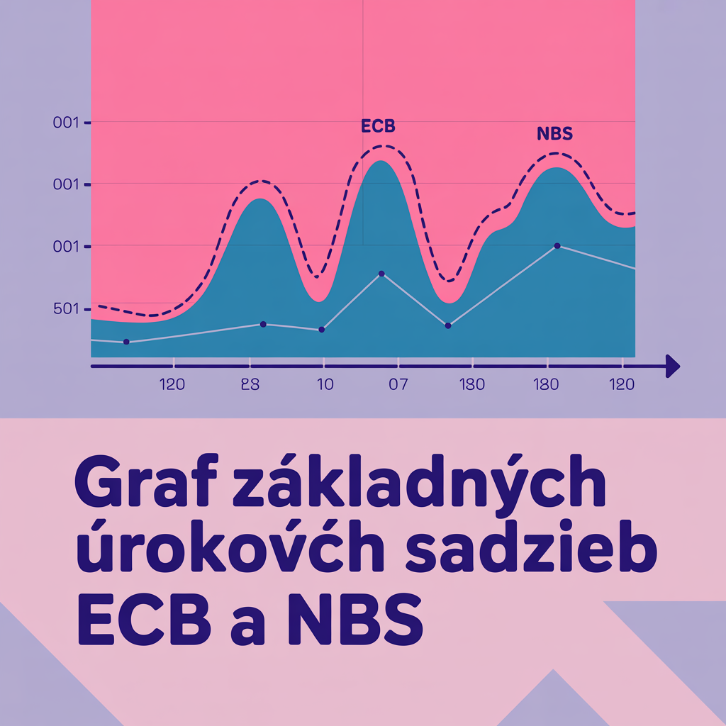 Graf základných úrokových sadzieb ECB a NBS